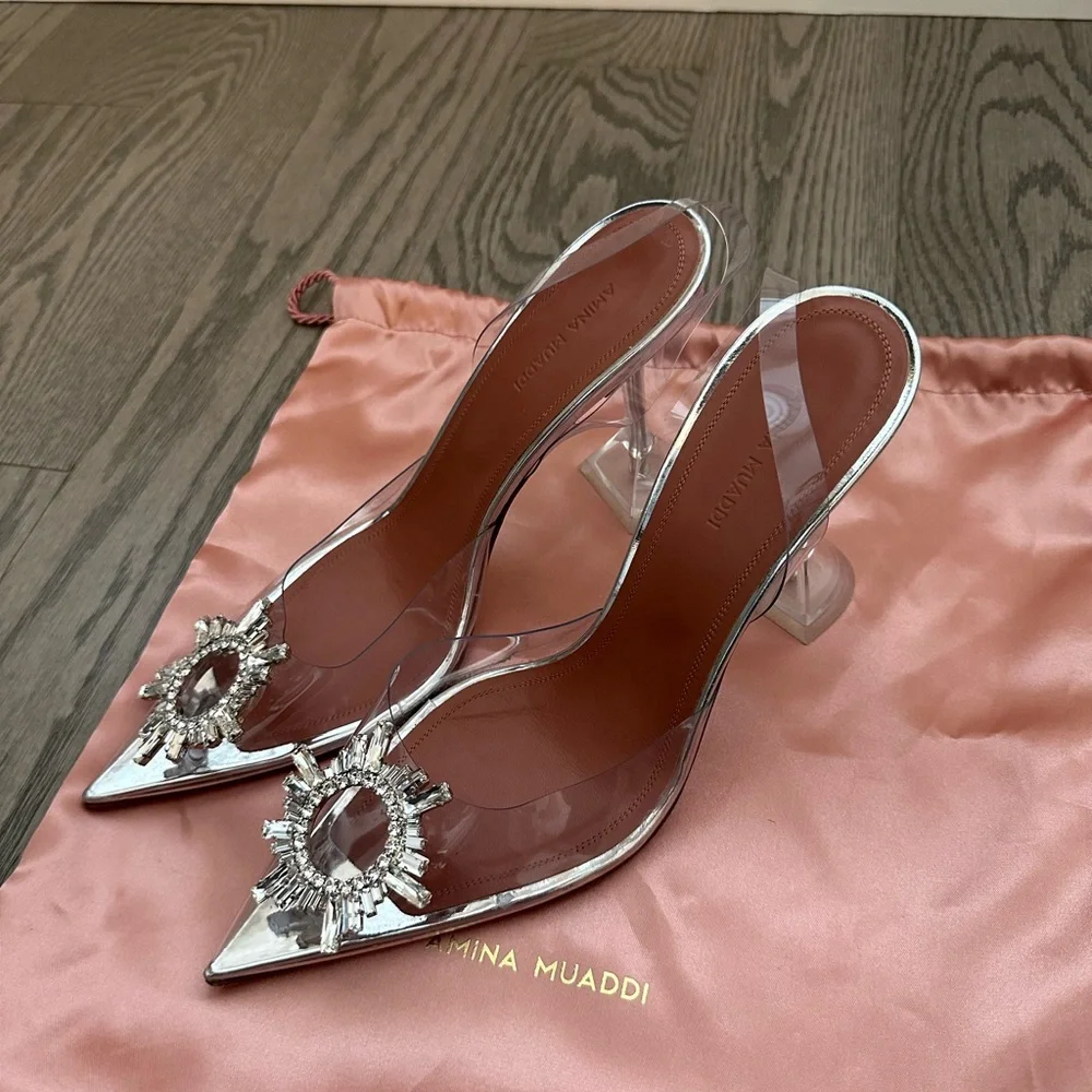 SOLD! AMINA MUADDI BEGUM PVC SLINGBACK - Picture 7 of 9